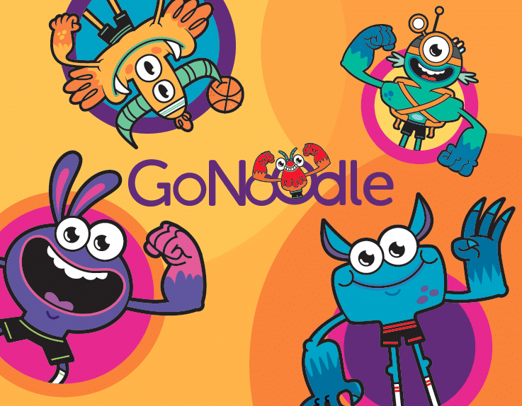 GoNoodle colorful graphic