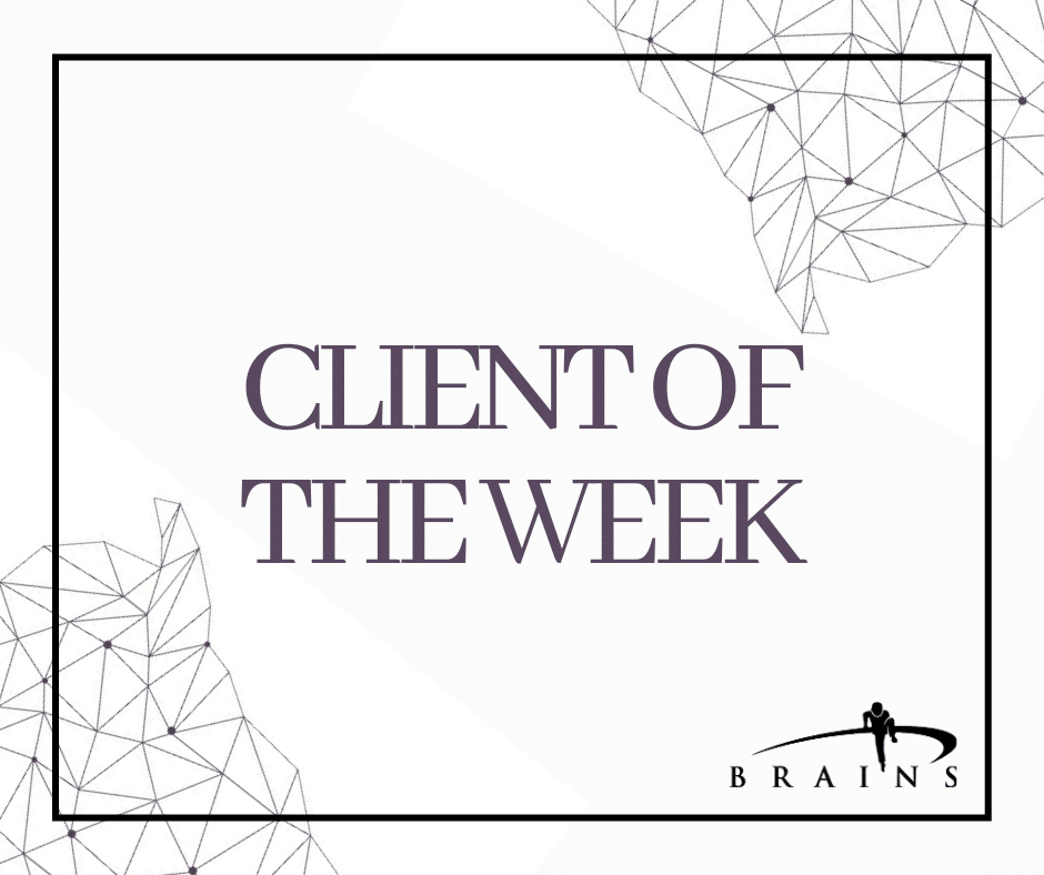 Client of the week graphic