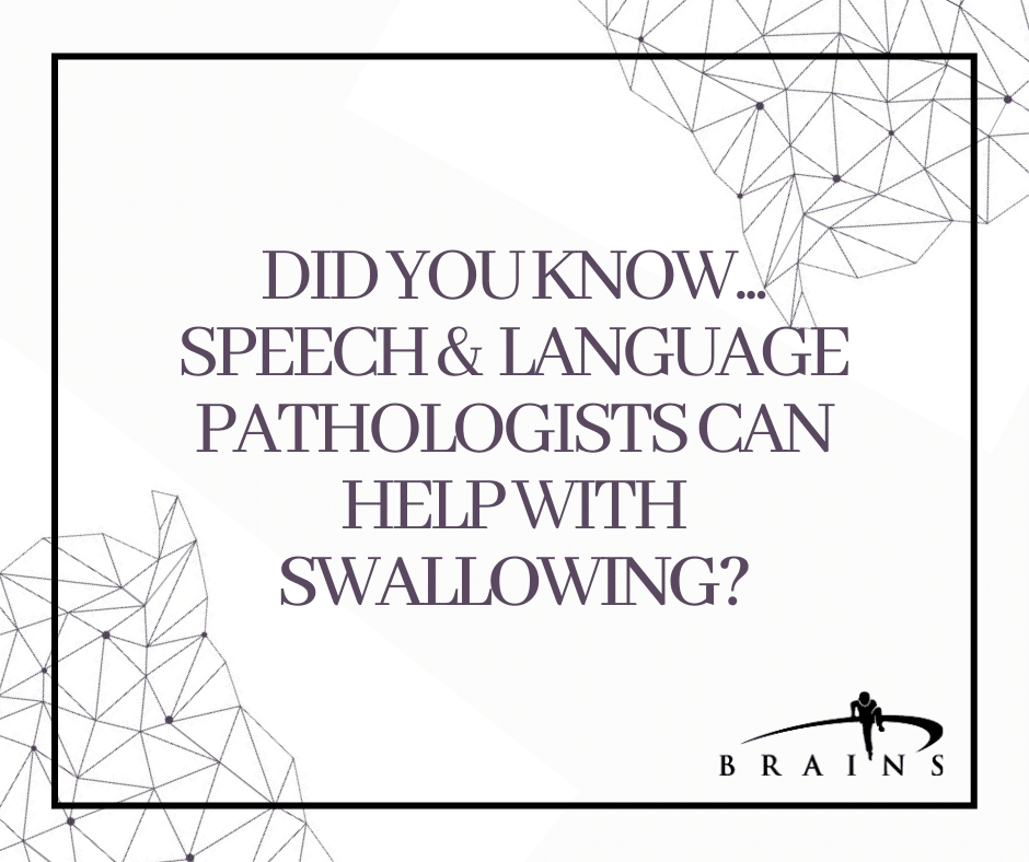 Did you know... speech and language pathologists can help with swallowing graphic